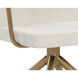 Hilda Chacha Cream Swivel Dining Armchair, Swivel